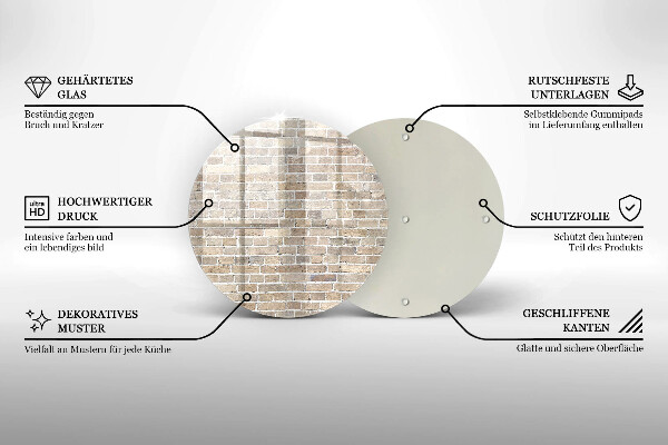 Kitchen worktop protector Wall bright bricks