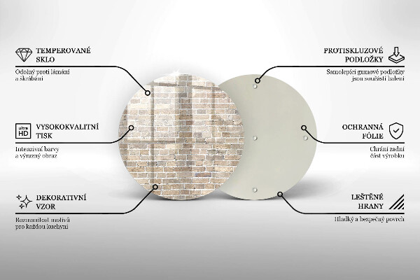 Kitchen worktop protector Wall bright bricks