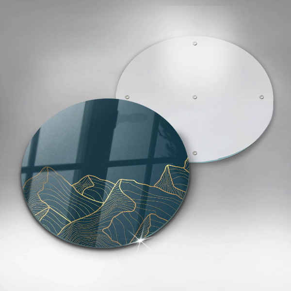 Kitchen worktop protector Abstract mountains