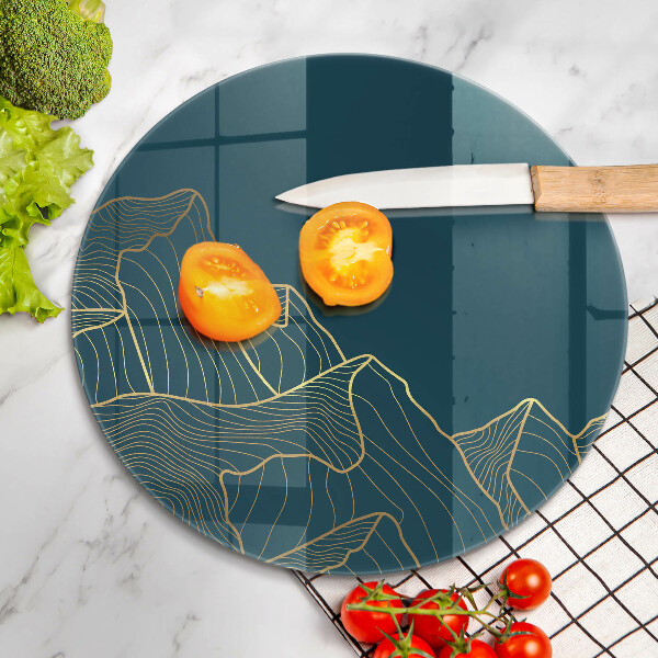 Kitchen worktop protector Abstract mountains