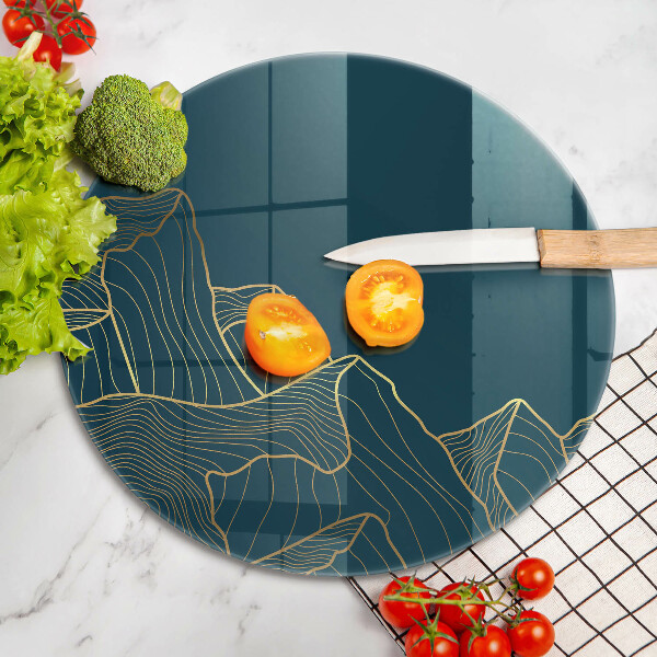 Kitchen worktop protector Abstract mountains