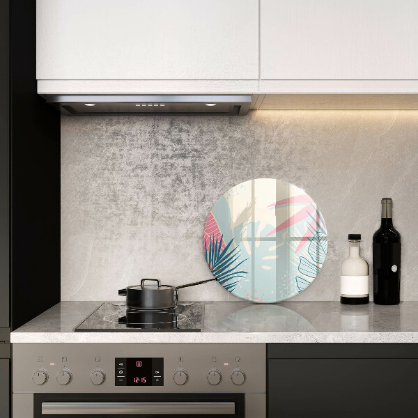 Kitchen worktop protector Pastel leaves