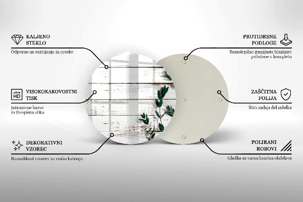 Kitchen worktop protector Old boards and leaves