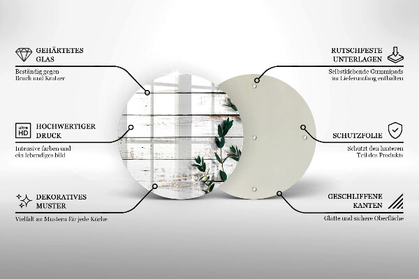 Kitchen worktop protector Old boards and leaves