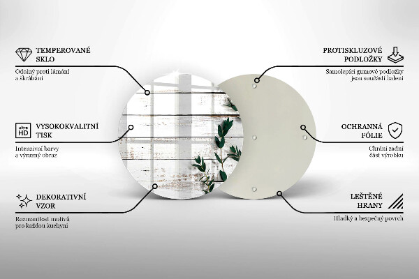 Kitchen worktop protector Old boards and leaves