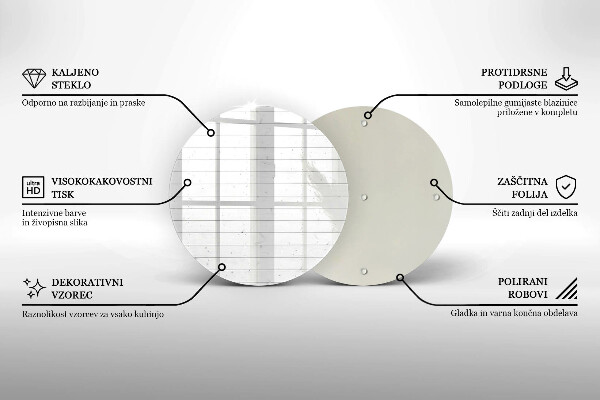 Kitchen worktop protector Modern bright boards