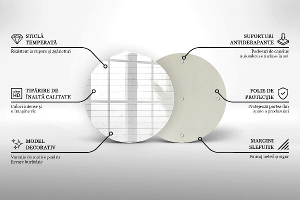 Kitchen worktop protector Modern bright boards