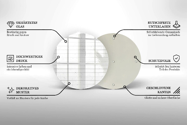 Kitchen worktop protector Modern bright boards
