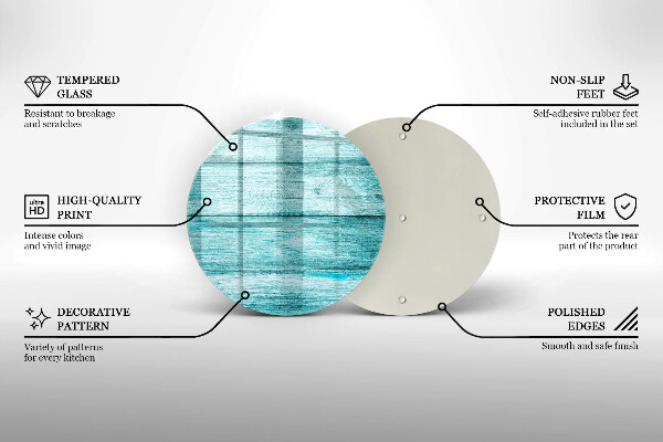 Kitchen worktop protector Vintage wooden boards