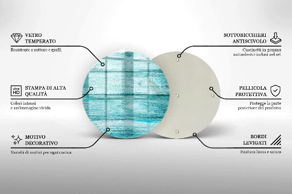 Kitchen worktop protector Vintage wooden boards