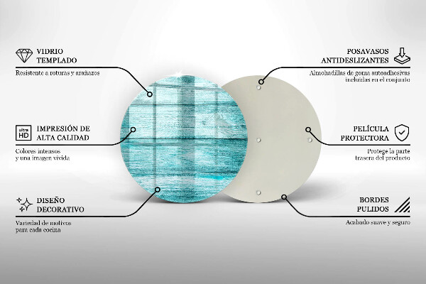 Kitchen worktop protector Vintage wooden boards