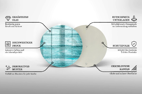 Kitchen worktop protector Vintage wooden boards