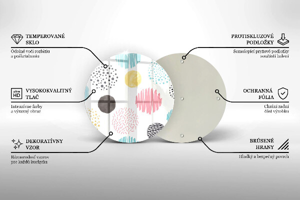 Kitchen worktop protector Painted shapes