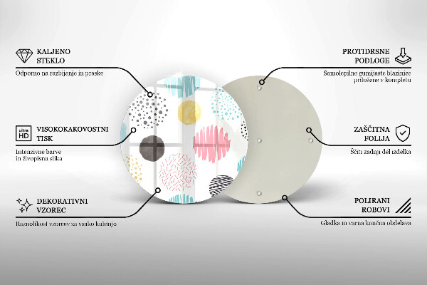 Kitchen worktop protector Painted shapes