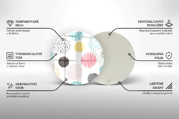 Kitchen worktop protector Painted shapes