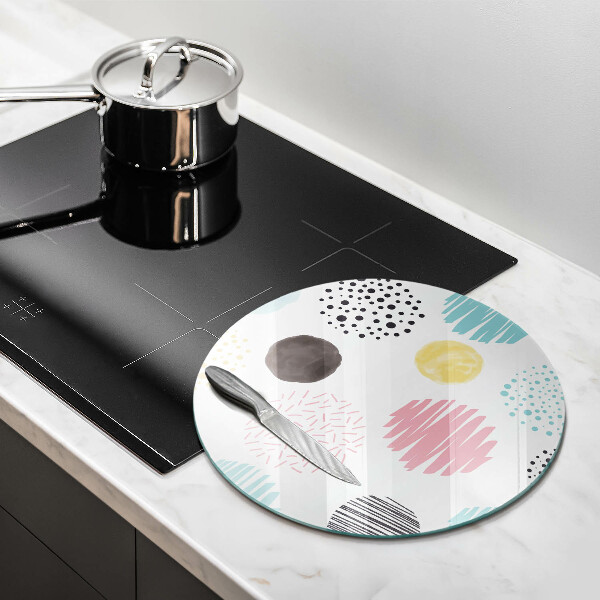 Kitchen worktop protector Painted shapes