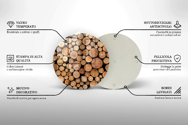Kitchen worktop protector Tree trunks