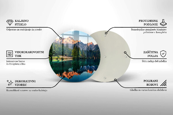 Kitchen worktop protector Forest and mountain lake