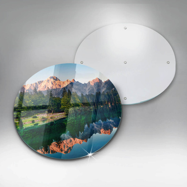 Kitchen worktop protector Forest and mountain lake