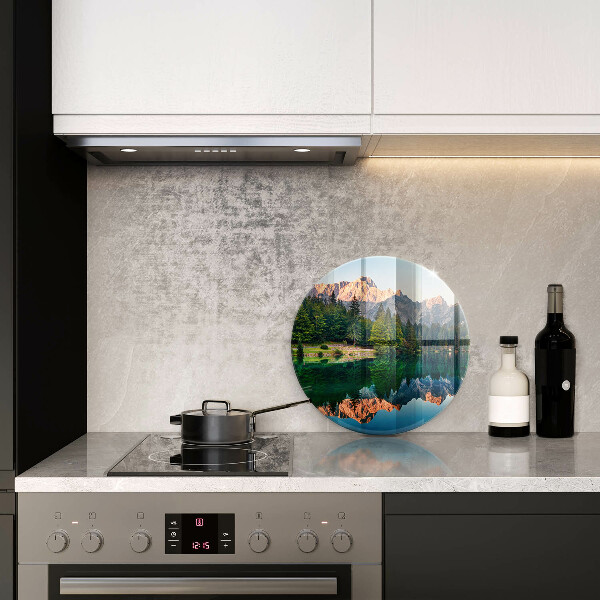 Kitchen worktop protector Forest and mountain lake