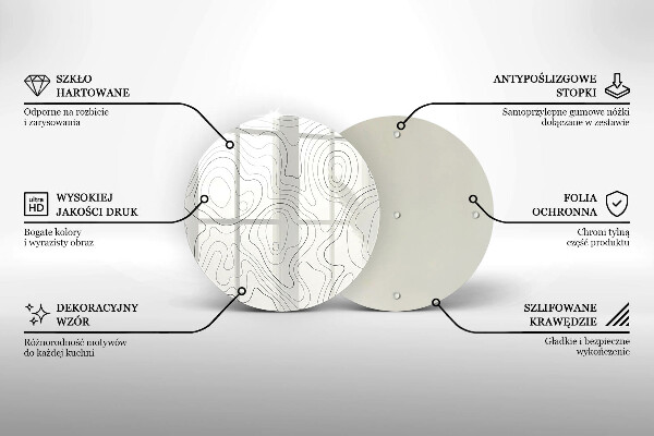 Kitchen worktop protector Line-art design