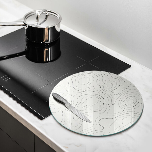 Kitchen worktop protector Line-art design