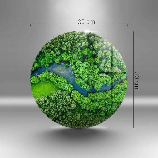 Kitchen worktop protector Forest and river from a bird's eye view