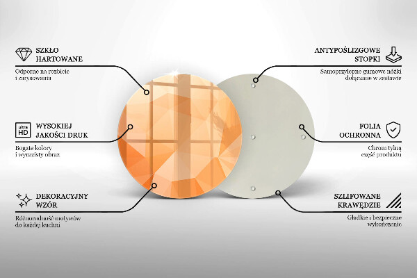 Kitchen worktop protector Geomeric background