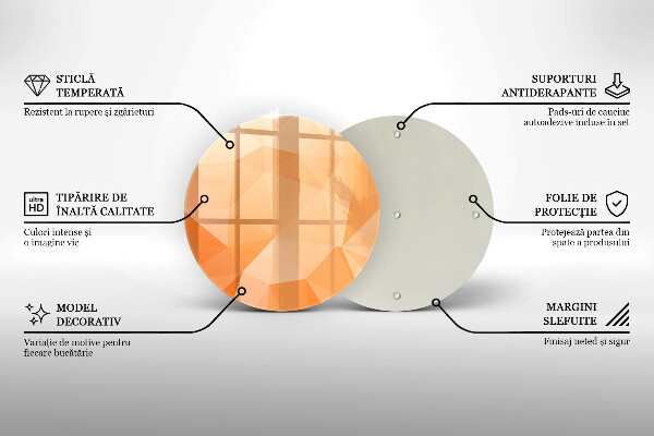 Kitchen worktop protector Geomeric background