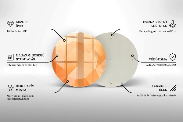 Kitchen worktop protector Geomeric background
