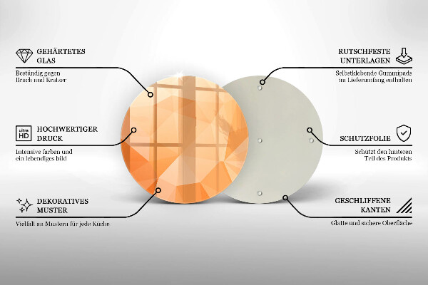 Kitchen worktop protector Geomeric background