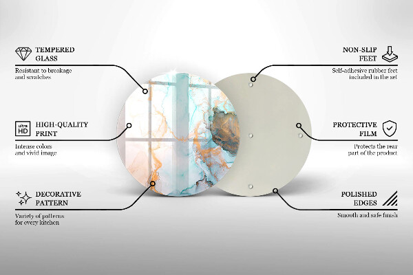 Kitchen worktop protector Marble abstraction