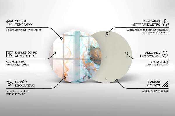 Kitchen worktop protector Marble abstraction