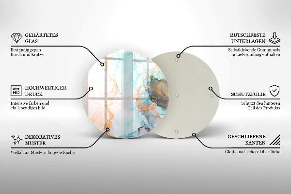 Kitchen worktop protector Marble abstraction