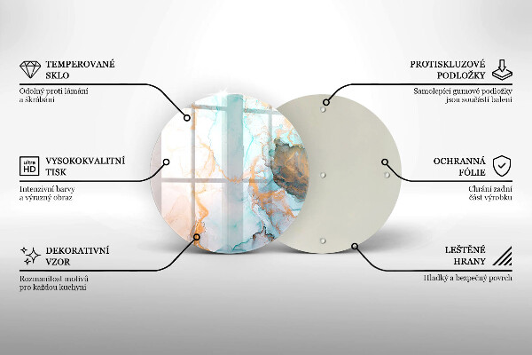 Kitchen worktop protector Marble abstraction