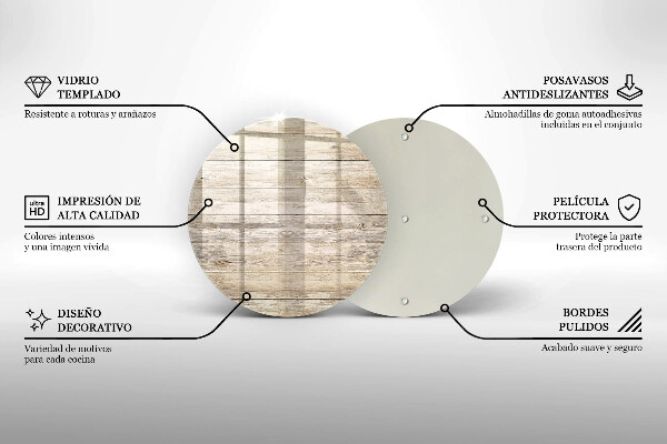 Chopping board glass Wooden planks