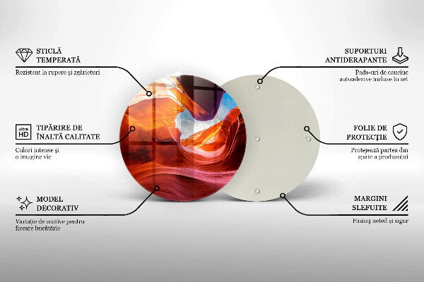 Chopping board glass Kanion rocks landscape