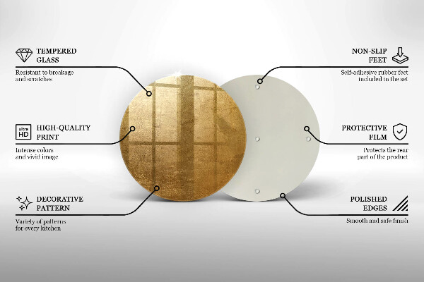 Glass worktop protector Gold texture background
