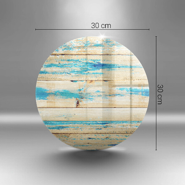 Glass worktop protector Retro boards wood