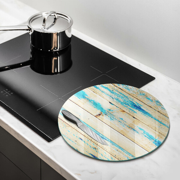 Glass worktop protector Retro boards wood