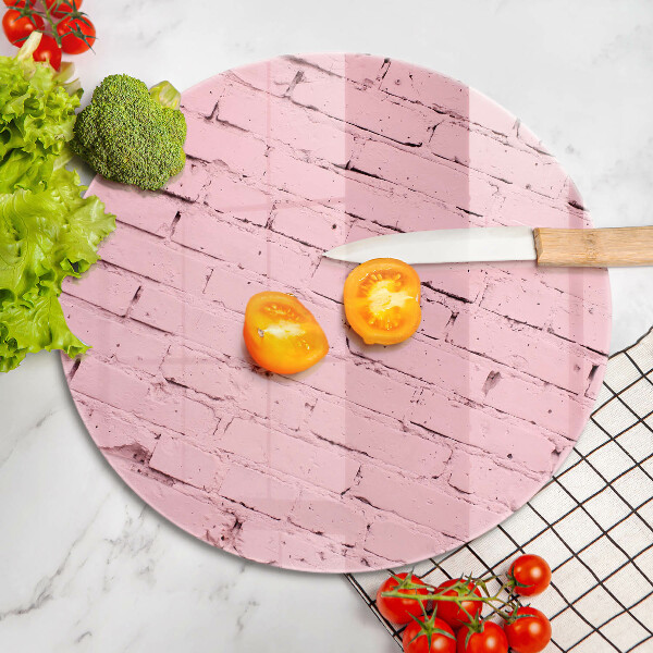 Glass worktop protector Pastel wall bricks