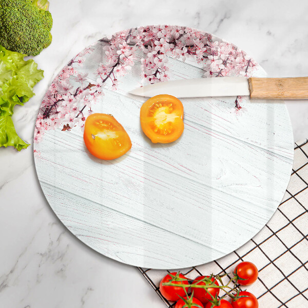 Glass worktop protector Flowers on the boards