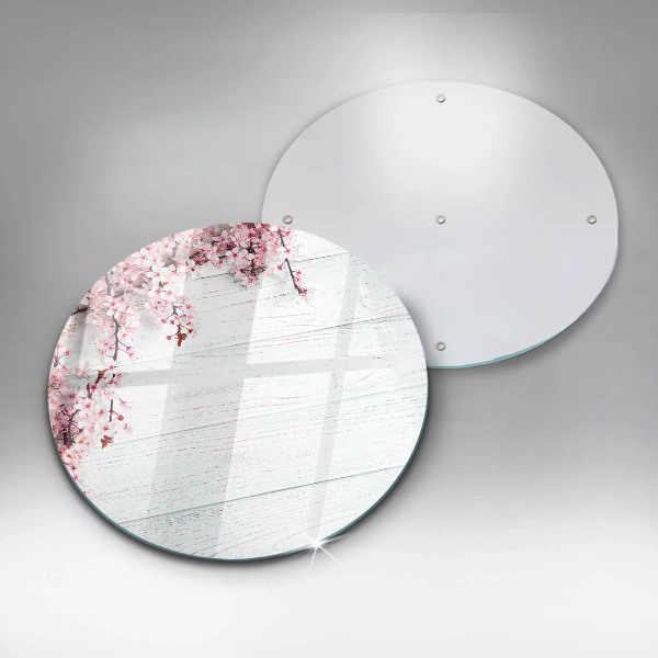 Glass worktop protector Flowers on the boards