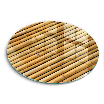 Glass worktop saver Nature boho bamboo