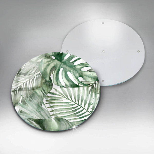 Chopping board Painted leaves