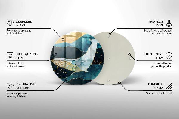 Kitchen worktop protector Whale abstraction