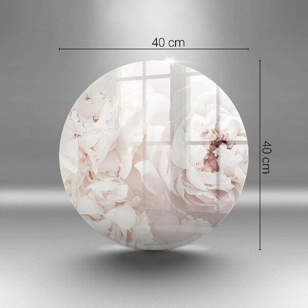 Kitchen worktop protector Pastel peonies