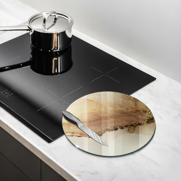 Kitchen worktop protector Abstraction gold