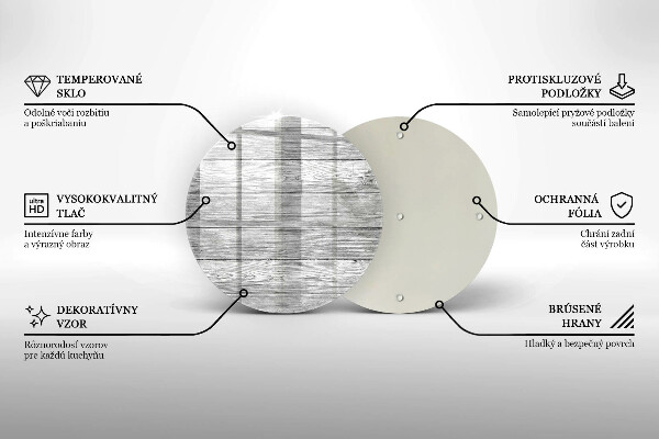 Glass worktop protector Wood old boards