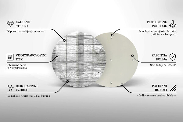 Glass worktop protector Wood old boards